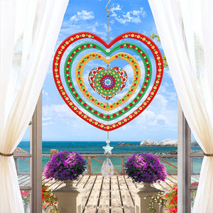 Suncatcher Diamond Painting Hanging Sign Christmas Home Windows Decor (Mandala)