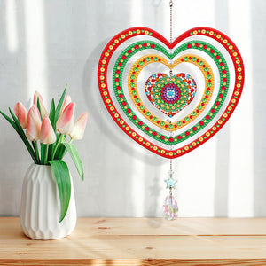 Suncatcher Diamond Painting Hanging Sign Christmas Home Windows Decor (Mandala)