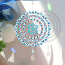 Load image into Gallery viewer, Suncatcher Diamond Painting Hanging Sign Christmas Home Windows Decor(Snowflake)
