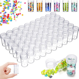 77PCS Large Capacity Diamond Painting Kits Organizer with 30 Bottles (Blue #1)