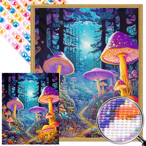 Mushroom Forest 40*50CM(Picture) Full Round Drill Diamond Painting