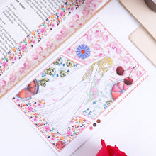 Load image into Gallery viewer, 12 Rolls Color Tape Flower Washi Tape Set for DIY Crafts(Flower Hot Stamping 01)
