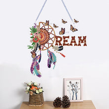 Load image into Gallery viewer, Dreamcatcher 2D Flat DIY Diamond Art Pendant Single-Sided Drill Wall Door Decor
