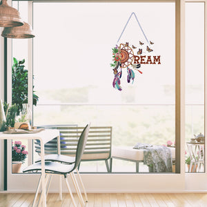 Dreamcatcher 2D Flat DIY Diamond Art Pendant Single-Sided Drill Wall Door Decor