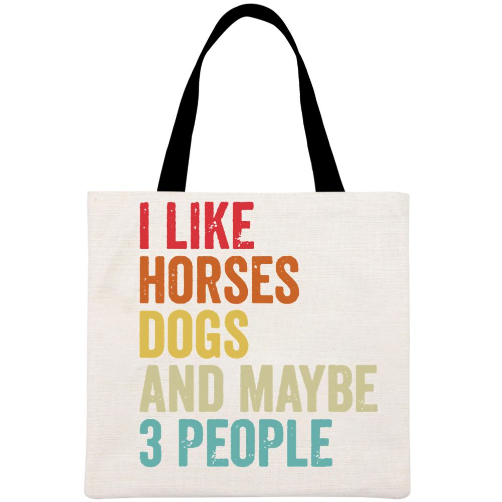 Canvas Bag-Horse 40*40CM