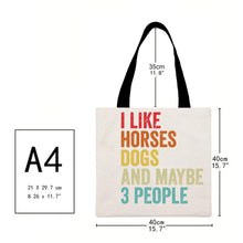 Load image into Gallery viewer, Canvas Bag-Horse 40*40CM
