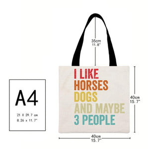 Canvas Bag-Horse 40*40CM