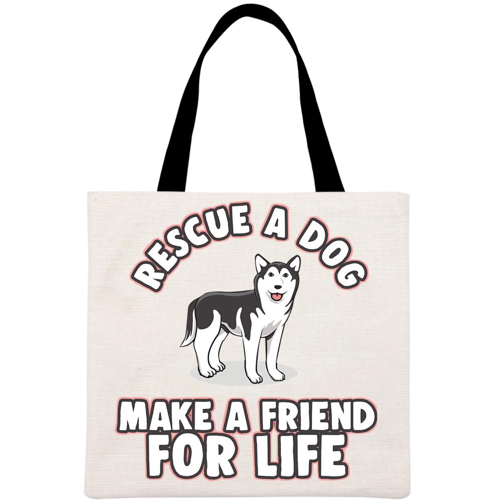 Canvas Bag-Dog 40*40CM