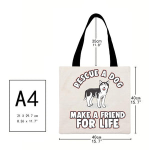 Canvas Bag-Dog 40*40CM