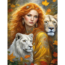 Load image into Gallery viewer, Beautiful Lion 30*40CM(Canvas) Full Square Drill Diamond Painting
