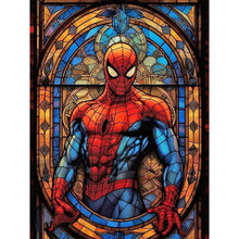 Load image into Gallery viewer, Stained Glass Spider-Man 30*40CM(Canvas) Full Round Drill Diamond Painting
