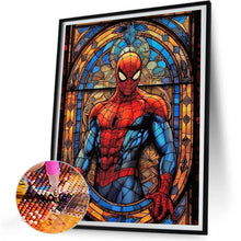 Load image into Gallery viewer, Stained Glass Spider-Man 30*40CM(Canvas) Full Round Drill Diamond Painting
