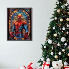 Load image into Gallery viewer, Stained Glass Spider-Man 30*40CM(Canvas) Full Round Drill Diamond Painting

