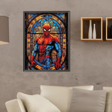 Load image into Gallery viewer, Stained Glass Spider-Man 30*40CM(Canvas) Full Round Drill Diamond Painting
