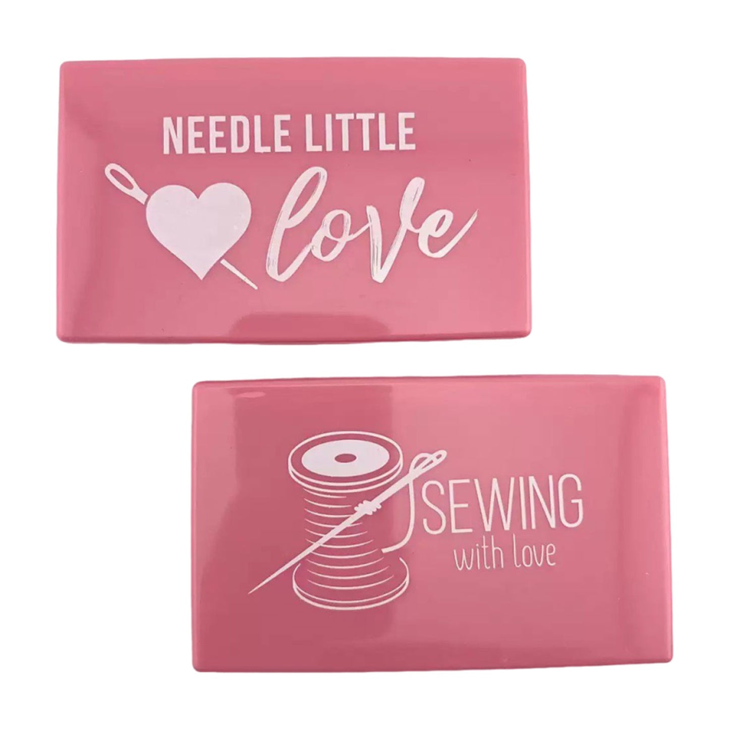Rectangle Magnetic Needle Keeper for Needlework Embroidery 11x6.7CM (Light Pink)