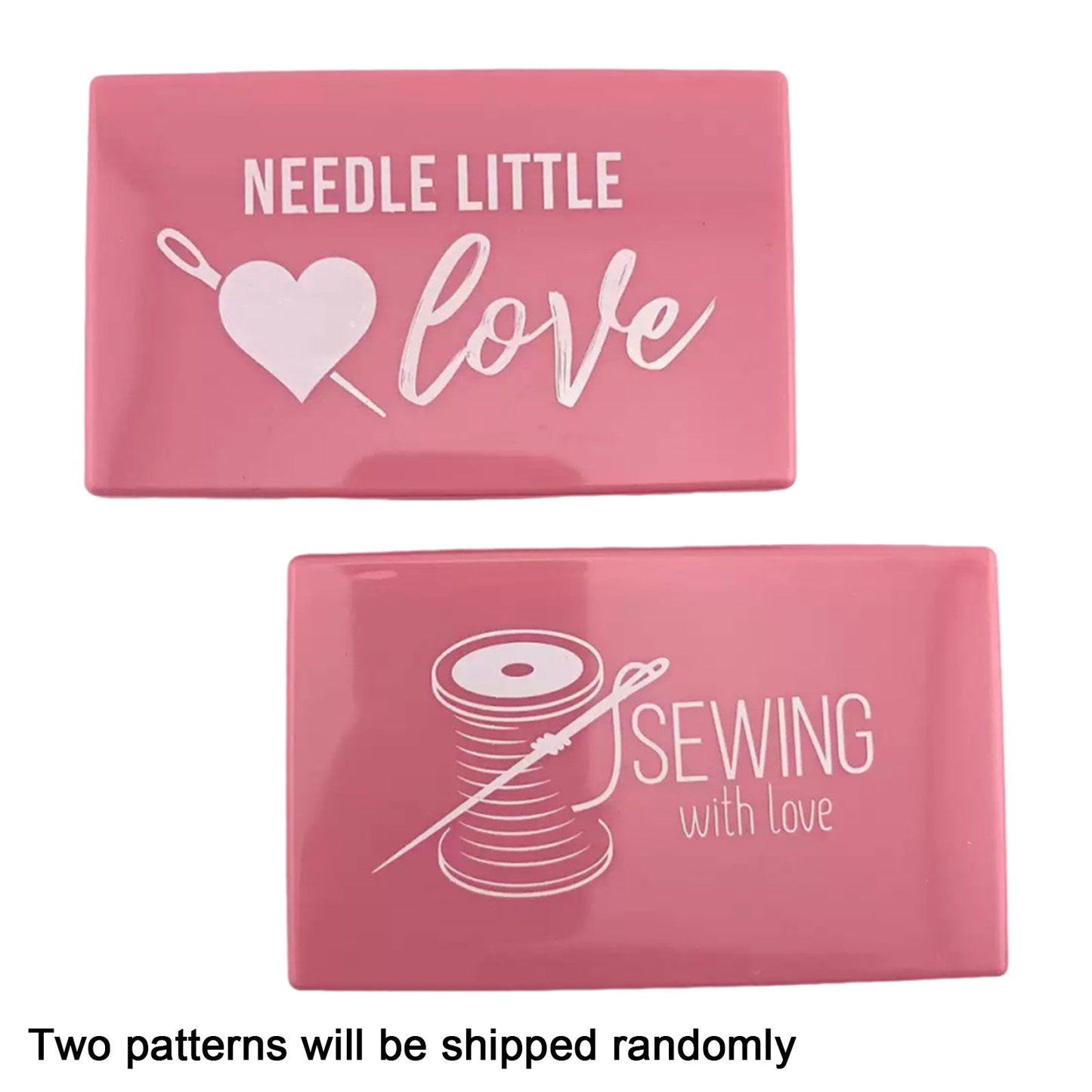 Rectangle Magnetic Needle Keeper for Needlework Embroidery 11x6.7CM (Light Pink)