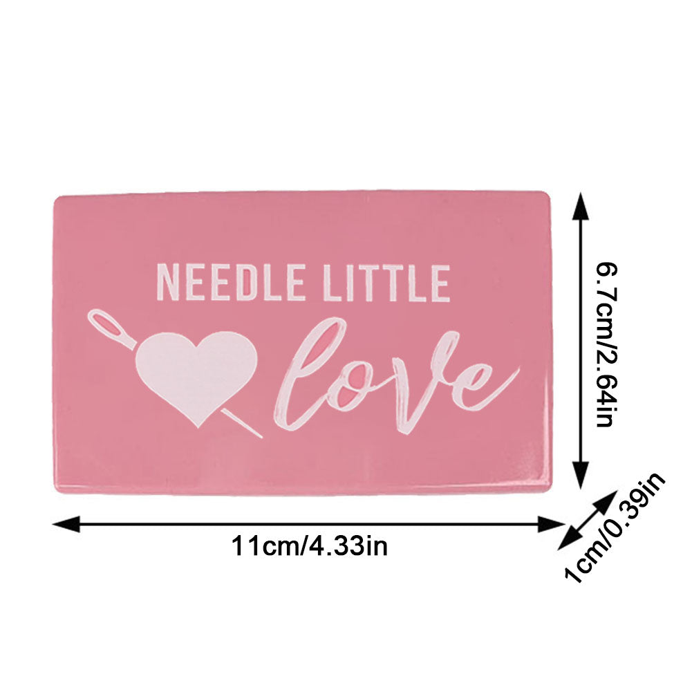 Rectangle Magnetic Needle Keeper for Needlework Embroidery 11x6.7CM (Light Pink)