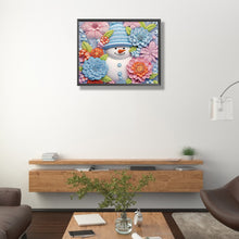 Load image into Gallery viewer, Green Snowman 40*50CM(Canvas) Partial Special Shaped Drill Diamond Painting
