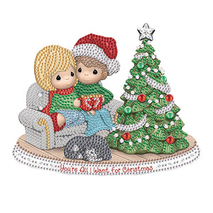 Precious Moments Doll 30*30CM(Canvas) Partial Special Shaped Drill Diamond Painting