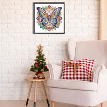 Load image into Gallery viewer, Butterfly Art 30*30CM(Canvas) Partial Special Shaped Drill Diamond Painting
