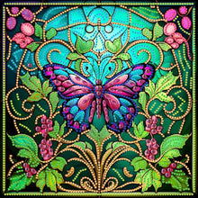 Load image into Gallery viewer, Butterfly Crafts 30*30CM(Canvas) Partial Special Shaped Drill Diamond Painting
