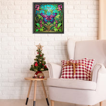 Load image into Gallery viewer, Butterfly Crafts 30*30CM(Canvas) Partial Special Shaped Drill Diamond Painting
