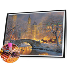 Load image into Gallery viewer, Winter City Scene 50*40CM(Canvas) Full Square Drill Diamond Painting
