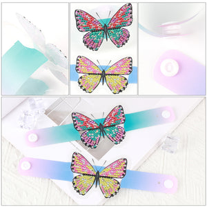 Butterfly Diamond Painting Wristbands Diamond Painting Bracelet for Kids (1)
