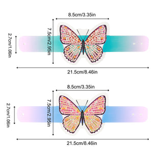 Butterfly Diamond Painting Wristbands Diamond Painting Bracelet for Kids (1)