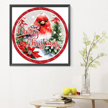 Load image into Gallery viewer, Merry Christmas Cardinal 30*30CM(Canvas) Full Round Drill Diamond Painting

