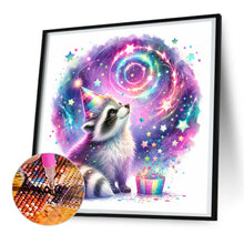 Load image into Gallery viewer, Shiny Animal Raccoon 30*30CM(Canvas) Full Round Drill Diamond Painting
