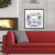 Load image into Gallery viewer, Shiny Animal Bear 30*30CM(Canvas) Full Round Drill Diamond Painting
