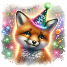 Load image into Gallery viewer, Shiny Animal Fox 30*30CM(Canvas) Full Round Drill Diamond Painting
