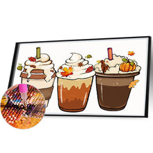 Load image into Gallery viewer, Ice Cream Cup 50*30CM(Canvas) Full Round Drill Diamond Painting
