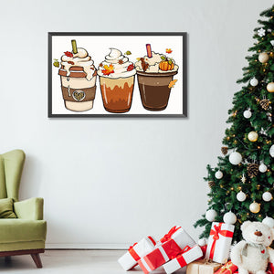 Ice Cream Cup 50*30CM(Canvas) Full Round Drill Diamond Painting