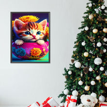 Load image into Gallery viewer, Cat 30*40CM(Canvas) Full Round Drill Diamond Painting
