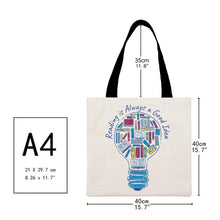 Load image into Gallery viewer, Canvas Bag-Books 40*40CM
