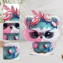 Load image into Gallery viewer, Acrylic Lion Raccoon Diamonds Painting Desktop Decorations for Office Decor (1)

