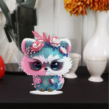 Load image into Gallery viewer, Acrylic Lion Raccoon Diamonds Painting Desktop Decorations for Office Decor (1)
