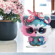 Load image into Gallery viewer, Acrylic Lion Raccoon Diamonds Painting Desktop Decorations for Office Decor (1)
