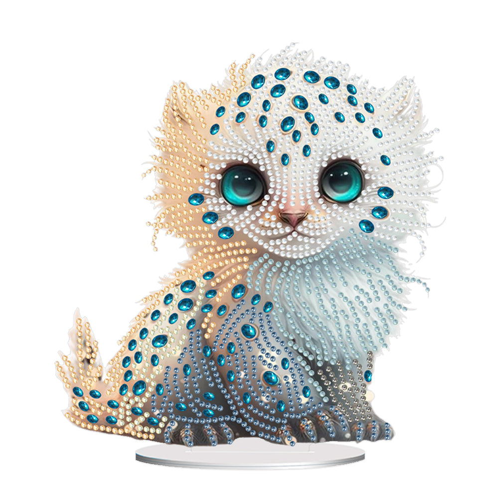 Acrylic Lion Raccoon Diamonds Painting Desktop Decorations for Office Decor (3)