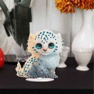 Acrylic Lion Raccoon Diamonds Painting Desktop Decorations for Office Decor (3)