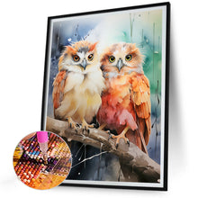 Load image into Gallery viewer, Forest Owl 30*40CM(Canvas) Full Round Drill Diamond Painting
