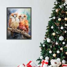Load image into Gallery viewer, Forest Owl 30*40CM(Canvas) Full Round Drill Diamond Painting
