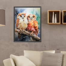 Load image into Gallery viewer, Forest Owl 30*40CM(Canvas) Full Round Drill Diamond Painting
