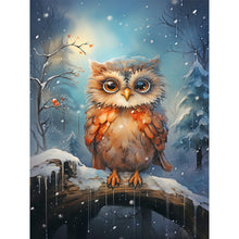 Load image into Gallery viewer, Forest Owl 30*40CM(Canvas) Full Round Drill Diamond Painting
