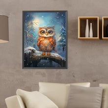 Load image into Gallery viewer, Forest Owl 30*40CM(Canvas) Full Round Drill Diamond Painting
