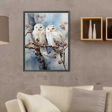 Load image into Gallery viewer, Forest Owl 30*40CM(Canvas) Full Round Drill Diamond Painting
