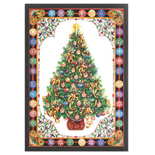 Load image into Gallery viewer, Yishu - Christmas Tree - 40*60CM 11CT 3 Stamped Cross Stitch
