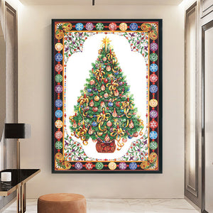 Yishu - Christmas Tree - 40*60CM 11CT 3 Stamped Cross Stitch